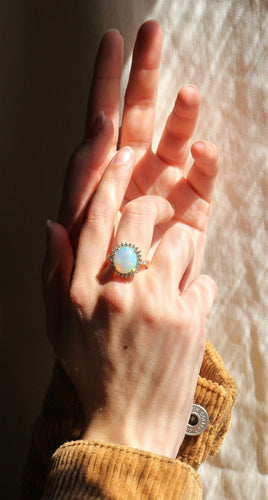 Bague 54 POMPADOUR Bague OPALE et Diamants 58 Facettes 389