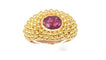 Bague Bague étrusque or jaune Rubis 58 Facettes 0