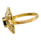 Bague 52.5 Bague Mellerio en or jaune saphir et diamants. 58 Facettes 29869