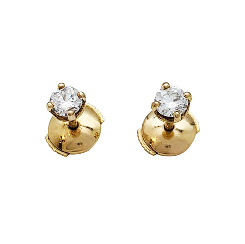 Boucles d'oreilles Puces d'oreilles diamants. 58 Facettes 30219