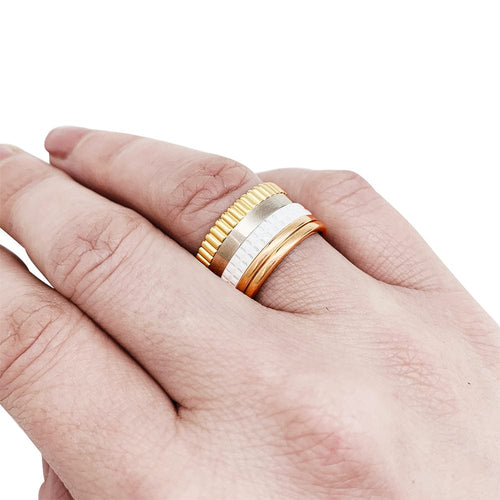 Bague 51 Bague Boucheron, "Quatre White Edition Large", trois ors, céramique blanche. 58 Facettes 30399
