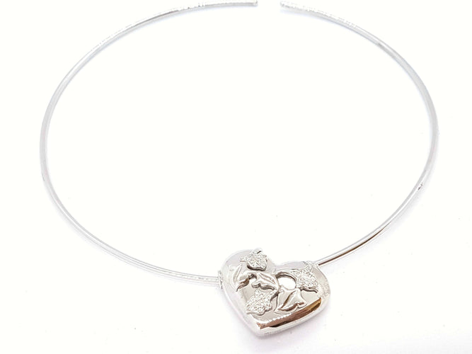 Collier Van der Bauwede Collier Lierre Or blanc Diamant 58 Facettes 00024GD