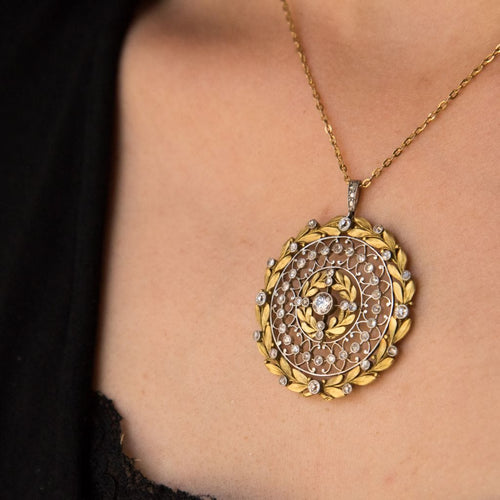 Pendentif Pendentif diamants rosace 58 Facettes 13-069-7402260