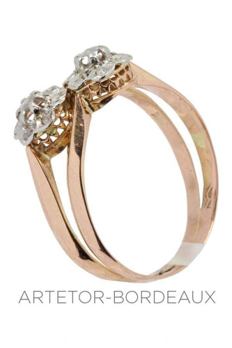 Bague 54 Toi et moi ancien 58 Facettes 34301