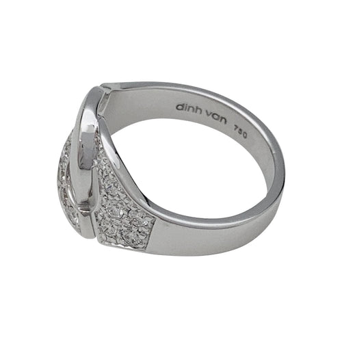 Bague 53 Bague Dinh Van, "Menottes R12", or blanc, diamants. 58 Facettes 29973