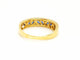 Bague 55 Bague Demie alliance Or jaune Saphir 58 Facettes 749301CN