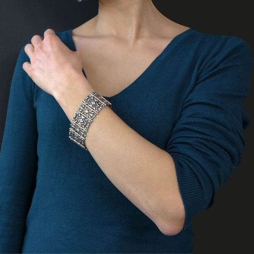 Bracelet Bracelet ancien argent et vermeil 58 Facettes 20-406