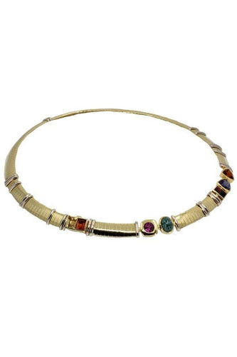 Collier Collier de pierres fines maille oméga 58 Facettes 31241