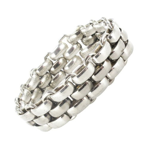 Bracelet Bracelet argent maille plate 58 Facettes 16-186