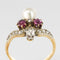 Bague 58 Bague ancienne duchesse rubis diamants et perle fine 58 Facettes 17-151-58-1