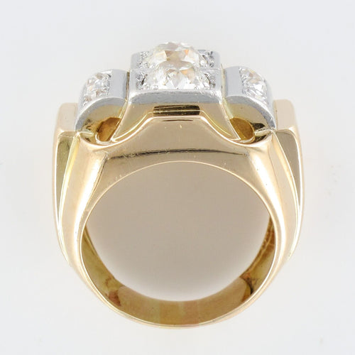 Bague 56 Bague tank diamants 58 Facettes 19-587-59