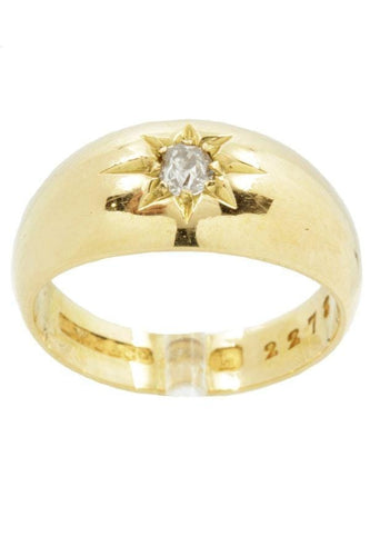 Bague 47 Jonc anglais ancien 58 Facettes 15451