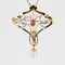 Broche Broche - Pendentif Art nouveau perles diamants rubis 58 Facettes 21-254