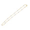 Collier Collier en deux tons d'or serti de 15 diamants en serti clos. 58 Facettes 30534