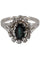 Bague Bague saphir entourage diamants 58 Facettes 37221