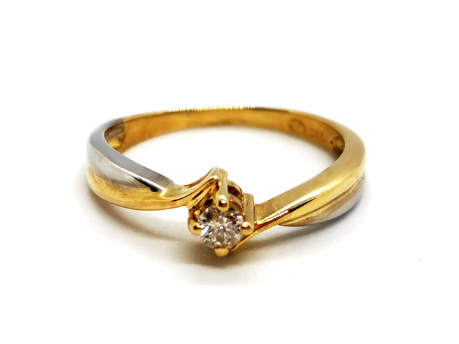 Bague 52 Bague Solitaire Or jaune Diamant 58 Facettes 1091906CD