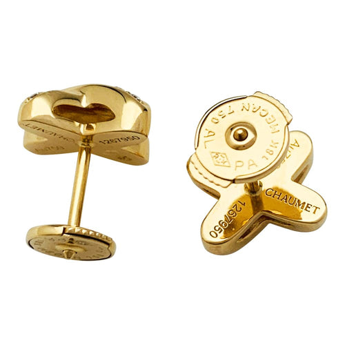 Boucles d'oreilles Boucles d'oreilles Chaumet, "Liens", or jaune et diamants. 58 Facettes 30603