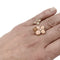 Bague 53 Bague Chaumet, Hortensia "Aube Rosée", or rose, diamants, saphir rose, opales roses. 58 Facettes 30367