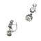 Boucles d'oreilles Boucles d'oreilles dormeuses en platine et diamants. 58 Facettes 30582
