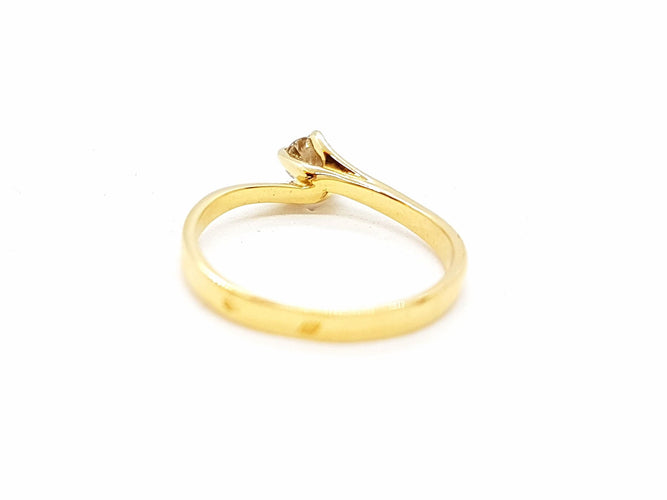 Bague 51 Bague Solitaire Or jaune Diamant 58 Facettes 06304CD