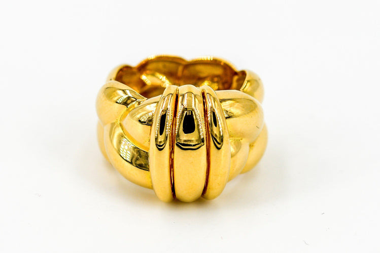 Bague OJ PERRIN bague tressée or jaune 58 Facettes 00059CN