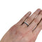 Bague 55 Alliance Boucheron modèle "Quatre Edition" en or blanc et PVD noir. 58 Facettes 29635-1