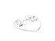 Pendentif Poiray Pendentif Coeur Or blanc 58 Facettes 00612CN