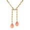 Collier Collier ancien négligé corail peau d'ange et diamants 58 Facettes 17-285