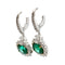 Boucles d'oreilles Boucles d'oreilles en blanc, émeraudes et diamants 58 Facettes 30397