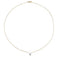 Collier Collier solitaire sur chaîne, 0.41ct, or jaune et blanc. 58 Facettes 30170