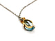 Collier Collier Chaîne + pendentif Or blanc Topaze 58 Facettes 1141225CD
