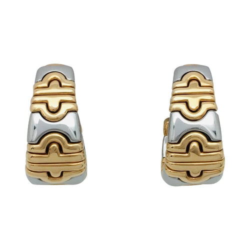 Boucles d'oreilles Boucles d'oreilles Bulgari, "Parentesi", or jaune et acier. 58 Facettes 27103
