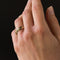 Bague 54 Alliance mobile or blanc or jaune diamants 58 Facettes 18-397-54