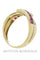 Bague 57 Bague rubis calibrés et diamants 58 Facettes 13301