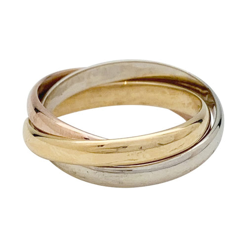 Bague 44 Bague Cartier "Trinity" 3 ors, petit modèle. 58 Facettes 30160