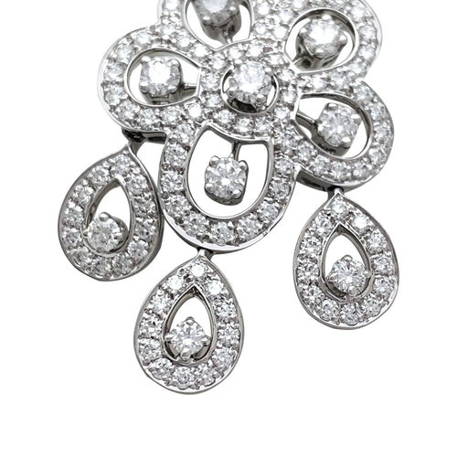 Boucles d'oreilles Boucles d'oreilles Van Cleef & Arpels, "Dentelle", en or blanc et diamants. 58 Facettes 29301