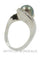 Bague 55 Bague moderne perle noire et diamants 58 Facettes 16461