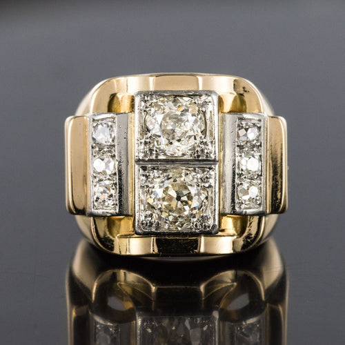 Bague 56 Bague tank diamants 58 Facettes 19-587-59