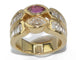 Bague Bague or jaune en toi et moi rubis et diamant 58 Facettes 0