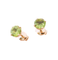 Boucles d'oreilles Clous d'oreilles Péridots Ø 6 mm 58 Facettes AA 1506
