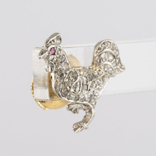 Boucles d'oreilles Boucles d'oreilles diamants lapin et coq 58 Facettes 20-084