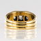 Bague 51 Bague tank or jaune 3 diamants 58 Facettes 20-153-54