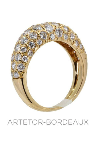 Bague 53 Bague jonc diamants 58 Facettes 31081