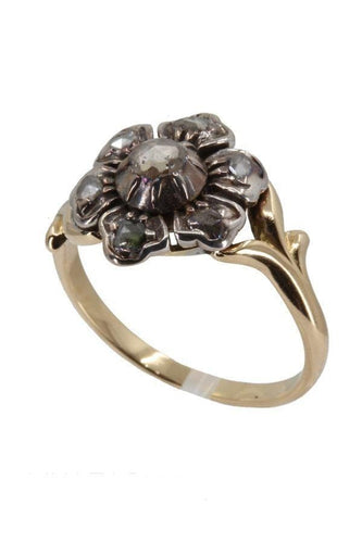 Bague 56 Bague fleur ancienne 58 Facettes 35451