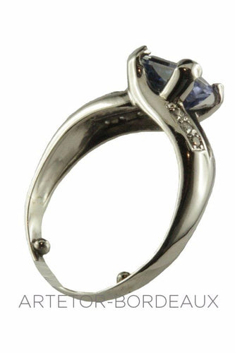 Bague 53 Bague tanzanite et diamants 58 Facettes 20061