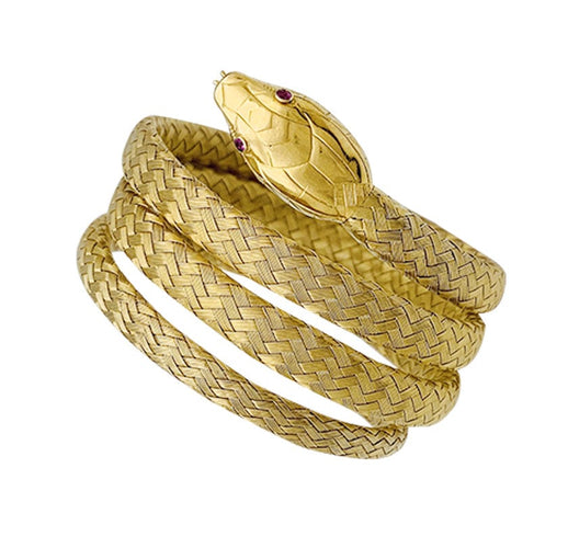 Bracelet Un bracelet Serpent en or jaune. 58 Facettes 30038