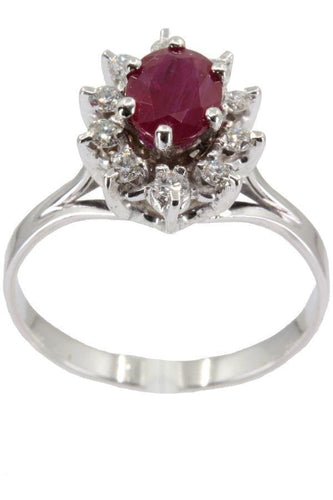 Bague 57 Bague marguerite rubis 58 Facettes 33961