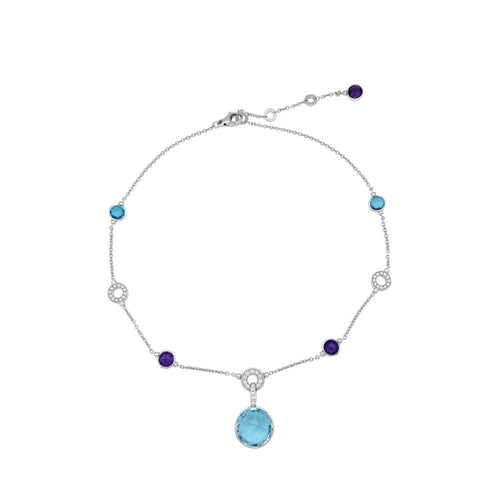 Collier Collier Bulgari "Parentesi Cocktail" en or blanc, pierres fines et diamants. 58 Facettes 28398