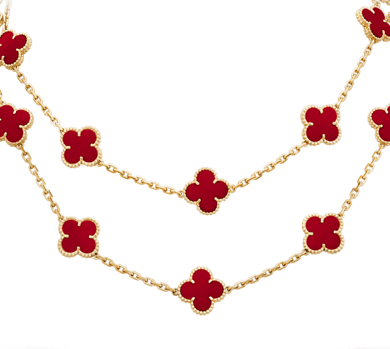 Collier Collier sautoir Alhambra de Van Cleef et Arpels. 58 Facettes 30076