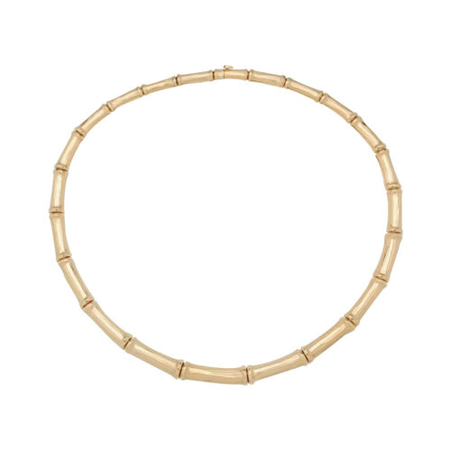 Collier Collier Cartier modèle "Bamboo", or jaune. 58 Facettes 29167